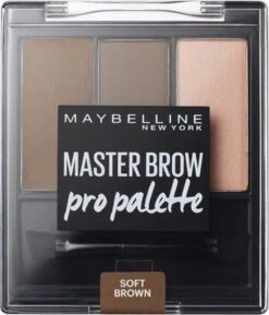 Maybelline Master Brow Design Kit - 3 Soft Brown - Bruin - Wenkbrauw Set -Schoonheidsproducten Winkel 1027x1200