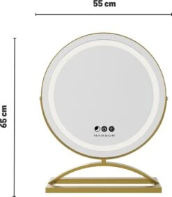 Marbor Make Up Spiegel Met LED Verlichting - Goud - Hollywood Mirror -Schoonheidsproducten Winkel 1052x1200 1