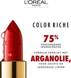 L’Oréal Paris Make-Up Designer Color Riche Satin Lipstick - 231 Sepia Silk - Nude - Verzorgende Lippenstift Met Arganolie Voor Een Comfortabel Gevoel - 4,54 Gr -Schoonheidsproducten Winkel 1085x1200