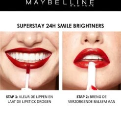 Maybelline SuperStay 24H Smile Brighters Lippenstift - 860 Crisp Magenta - Roze - Langhoudend -Schoonheidsproducten Winkel 1200x1150