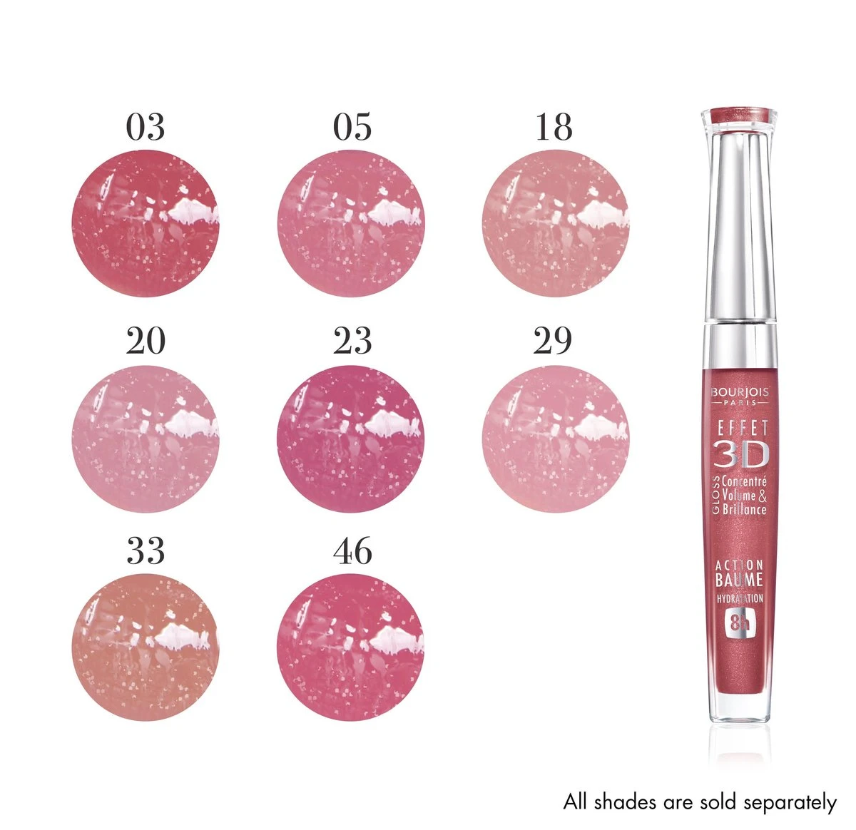 Bourjois Gloss Effet 3D Effect Lipgloss - 03 Brun Rose Academic 6 Bourjois Gloss Effet 3D Effect Lipgloss - 03 Brun Rose Academic - Afbeelding 6