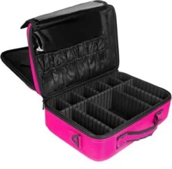 Cosmetica Koffer - Make-up Koffer Met Verstelbare Vakken - Visagie En Nagelstyliste Beauty Koffer - 40x30x14CM - Roze 21 Cosmetica Koffer - Make-up Koffer Met Verstelbare Vakken - Visagie En Nagelstyliste Beauty Koffer - 40x30x14CM - Roze -Schoonheidsproducten Winkel 1200x1180 2