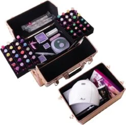 Koffer Groot Holo/Golden Rose XXL Met Opbergvakken -Schoonheidsproducten Winkel 1200x1187 1