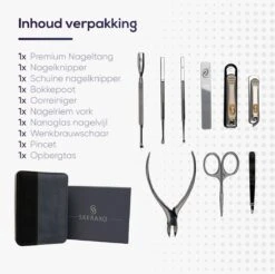 Skeraxo 8-delige Luxe Verschillende Tools - Professioneel Manicure Set & Pedicureset Met Nagelvijl & Nageltang – Behandeling Nagels En Huid -Schoonheidsproducten Winkel 1200x1197 2