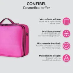 Cosmetica Koffer - Make-up Koffer Met Verstelbare Vakken - Visagie En Nagelstyliste Beauty Koffer - 40x30x14CM - Roze 20 Cosmetica Koffer - Make-up Koffer Met Verstelbare Vakken - Visagie En Nagelstyliste Beauty Koffer - 40x30x14CM - Roze -Schoonheidsproducten Winkel 1200x1200 290