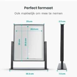 Mirlux Hollywood Spiegel Met Verlichting - Make Up - Visagie - Dimbaar LED Lampen Licht - Zwart -Schoonheidsproducten Winkel 1200x1200 326