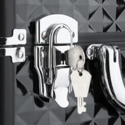 Dreamble Make-up Koffer - Make-up Trolley - Zwart - Rijdbaar - Met Wieltjes - Compact - 8 Vakken - Met Slot - 2 Sleutels -Schoonheidsproducten Winkel 1200x1200 343