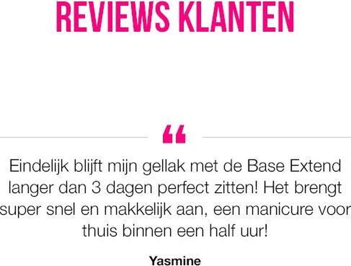 Pink Gellac - Base Extend - Base Coat Gellak - Snel Afweekbaar - 15 Ml 4 Pink Gellac - Base Extend - Base Coat Gellak - Snel Afweekbaar - 15 Ml - Afbeelding 4