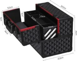 Make-upkoffer, Kapperskoffer, Cosmeticakoffer, Lege Nagelkoffer, Multikoffer, Afsluitbaar Voor Nageldesign/massageolie/fotoapparatuur, 34,7 X 22,2 X 25 Cm , Volledig Zwart HM-YAHEE-411233 15 Make-upkoffer, Kapperskoffer, Cosmeticakoffer, Lege Nagelkoffer, Multikoffer, Afsluitbaar Voor Nageldesign/massageolie/fotoapparatuur, 34,7 X 22,2 X 25 Cm , Volledig Zwart HM-YAHEE-411233 -Schoonheidsproducten Winkel 1200x946