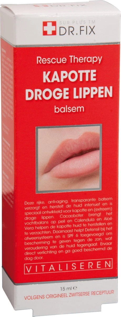 Dr. Fix Kapotte Droge Lippen Balsem - 15 Ml - Lippenbalsem 1 Dr. Fix Kapotte Droge Lippen Balsem - 15 Ml - Lippenbalsem