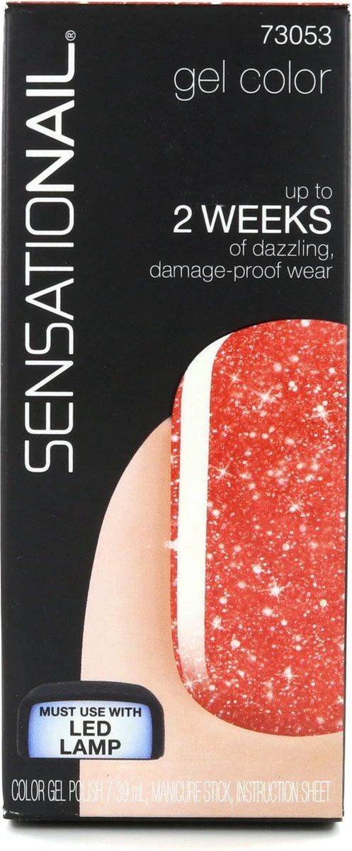 Sensationail Gel Color Nail Polish - Candy Cane Crush 1 Sensationail Gel Color Nail Polish - Candy Cane Crush