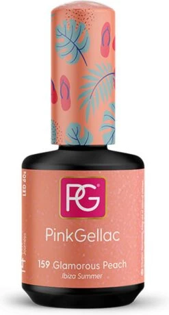 Pink Gellac - Glamorous Peach - Gellak - Vegan - Oranje - Glanzend - 15ml -Schoonheidsproducten Winkel 645x1200 2