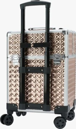 Koffer Gouden Kleur | Beautycase / Beautykoffer / Trolley Van Aluminium - 8 Wielen - Kapper Koffer - Tattoo Koffer - Nagel Koffer - Make-up Koffer -Schoonheidsproducten Winkel 711x1200 1
