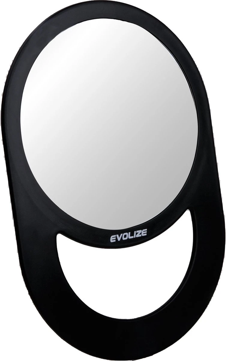 Evolize Onbreekbare Spiegel Met Handvat - Ø 16,5 Cm - Ophangbaar - Rond - Handspiegel - Kappersspiegel - Reisspiegel - Make Up - Afmeting: 28 X 19 Cm - Zwart 4 Evolize Onbreekbare Spiegel Met Handvat - Ø 16,5 Cm - Ophangbaar - Rond - Handspiegel - Kappersspiegel - Reisspiegel - Make Up - Afmeting: 28 X 19 Cm - Zwart - Afbeelding 4