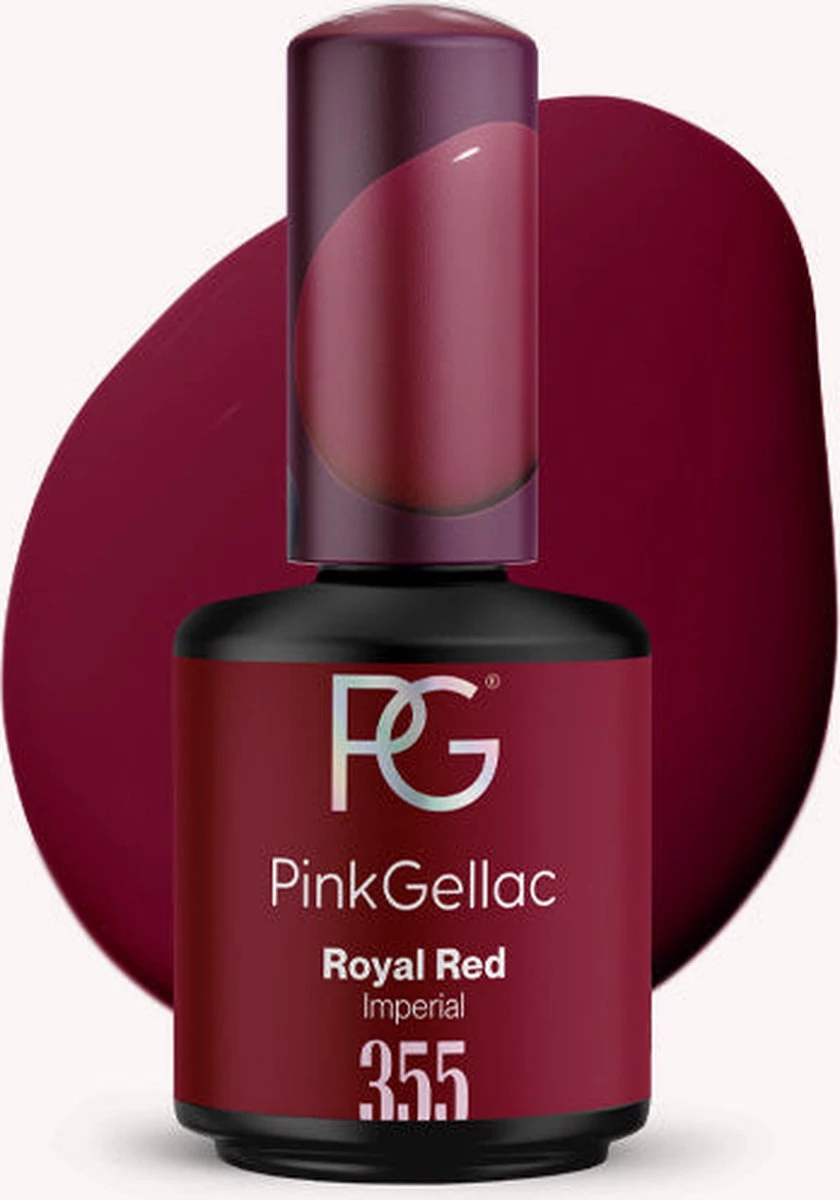 Pink Gellac - Royal Red - Gellak - Vegan - Rood - Creamy Finish - 15 Ml 1 Pink Gellac - Royal Red - Gellak - Vegan - Rood - Creamy Finish - 15 Ml
