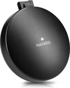 Navaris 1x/5x Vergrotende Make-up Spiegel - Compacte Opvouwbare Kap- En Reisspiegel - Led-verlichte Dubbelzijdige Make-upspiegel - Zwart -Schoonheidsproducten Winkel 951x1200 2